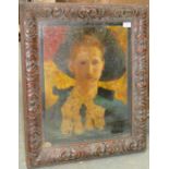 DAVID WOODLOCK, FRAMED OIL ON CANVAS PORTRAIT- FRANCIS HARFORD,