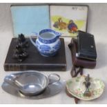 SUNDRY LOT INCLUDING VICTORIAN SCRAP ALBUM, VOLUME, KODAK CAMERA AND COPELAND SPODE JUG, ETC.