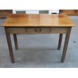 MAHOGANY SINGLE DRAWER SIDE TABLE