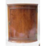 MAHOGANY WALL MOUNTING CORNER CUPBOARD