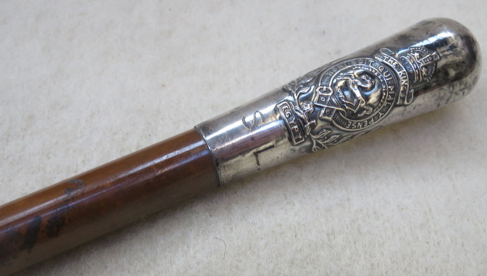 THE KING'S REGIMENT 'EGYPT' SWAGGER STICK