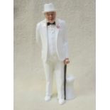 ROYAL DOULTON GLAZED CERAMIC FIGURE- SIR WINSTON CHURCHILL,