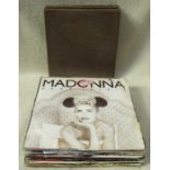 VINYLS INCLUDING MADONNA AND ALSO VARIOUS GRAMAPHONE RECORDS