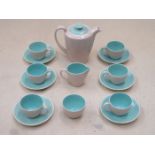 POOLE CERAMIC FIFTEEN PIECE COFFEE SET