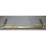 VICTORIAN BRASS EXTENDING FIRE KERB