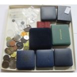 MIXED LOT OF VARIOUS BOXED AND UNBOXED COINAGE