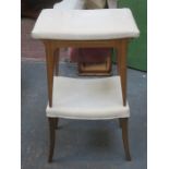 TWO 20th CENTURY DRESSING STOOLS