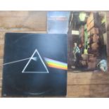 PINK FLOYD DARK SIDE OF THE MOON ALBUM, NoSHVL804, DATED 1973, PLUS DAVID BOWIE ALBUM,