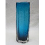 WHITEFRIARS KINGFISHER BLUE CUCUMBER VASE, PATTERN No9679,