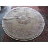 MODERN CHINESE CIRCULAR FLOOR RUG PLUS ONE OTHER
