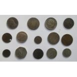 SMALL PARCEL OF VARIOUS COINAGE INCLUDING GEORGE IIi COIN.