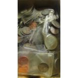 PARCEL OF BRITISH AND AMERICAN SILVER AND OTHER COINAGE