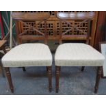 PAIR OF MAHOGANY DINING CHAIRS