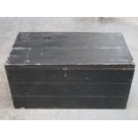 EBONISED VINTAGE STORAGE CHEST