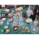 PARCEL OF VARIOUS COLOURED & OTHER GLASSWARE