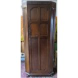 ART DECO PRIORY STYLE OAK HALL WARDROBE