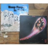 DEEP PURPLE IN ROCK ALBUM, NoSHVL777, DATED 1970, PLUS DEEP PURPLE FIREBALL ALBUM,