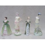 FOUR ROYAL DOULTON GLAZED CERAMIC FIGURES- ELIZA HN3799 (AT FAULT), SOPHIE HN3792,