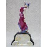 KEVIN FRANCIS LIMITED EDITION GLAZED CERAMIC FIGURE GROUP- MOON DANCE,