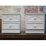 PAIR OF 20th CENTURY TWO DRAWER BEDSIDE CHESTS