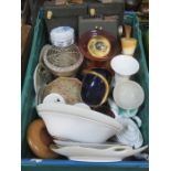 BOX OF PLATEDWARE,