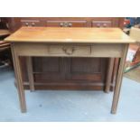 MAHOGANY SINGLE DRAWER SIDE TABLE