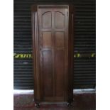 ART DECO PRIORY STYLE OAK HALL WARDROBE