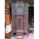 MAHOGANY LONGCASE CLOCK CASE (FOR RESTORATION)