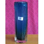 WHITEFRIARS KINGFISHER BLUE CUCUMBER VASE, PATTERN No9679,