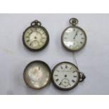 TWO HALLMARKED POCKET WATCHES, FOR RESTORATION,