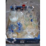 PARCEL OF COLOURED AND OTHER GLASSWARE