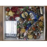 LARGE QUANTITY OF VARIOUS COSTUME JEWELLERY, ETC.