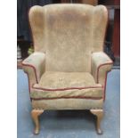 VONO VINTAGE UPHOLSTERED WING ARMCHAIR
