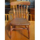 SMALL VINTAGE CHILD'S/DOLL'S FARMHOUSE CHAIR
