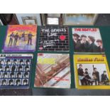 BEATLES VINYLS INCLUDING SOMETHING NEW, HARD DAY'S NIGHT,