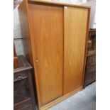 AUSTIN SUITE TEAK 20th CENTURY TWO DOOR SLIDING WARDROBE