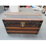 DOME TOPPED TRAVEL TRUNK