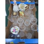 PARCEL OF STEMMED AND OTHER GLASSWARE PLUS OTHER CERAMICS, ETC.