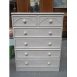 20th CENTURY TWO OVER FOUR CHEST OF DRAWERS