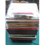 PARCEL OF VINYLS AND SINGLES INCLUDING ROD STEWART,