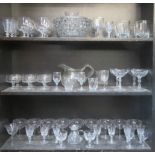 PARCEL OF GLASSWARE INCLUDING STUART