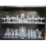 PARCEL OF VARIOUS GLASSWARE INCLUDING MOET & CHANDON ICE BUCKET