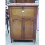 LATE 19th CENTURY MAHOGANY EX GRAMAPHONE CABINET