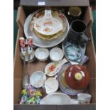 SUNDRY CERAMICS INCLUDING VICTORIAN VEGETABLE DISH AND MASONS BOWL, ETC.