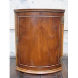 MAHOGANY WALL MOUNTING CORNER CUPBOARD