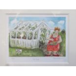 REBECCA LARDNER, FRAMED LIMITED EDITION PRINT- HOT HOUSE, No 66/195,