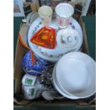 SUNDRY LOT OF CERAMICS INCLUDING POOLE, MIDWINTER, COALPORT, COPELAND SPODE, ETC,