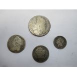 JAMES II HALF CROWN (DATE WORN),