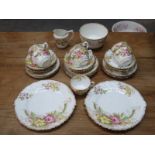 PARCEL F VICTORIAN GILDED, FLORAL AND DECORATED TEA WARE,