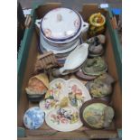 SUNDRY CERAMICS INCLUDING PART DINNERWARE,